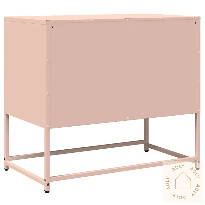 Tv-Skap Rosa 68X39X60,5 Cm Kaldvalset Stål