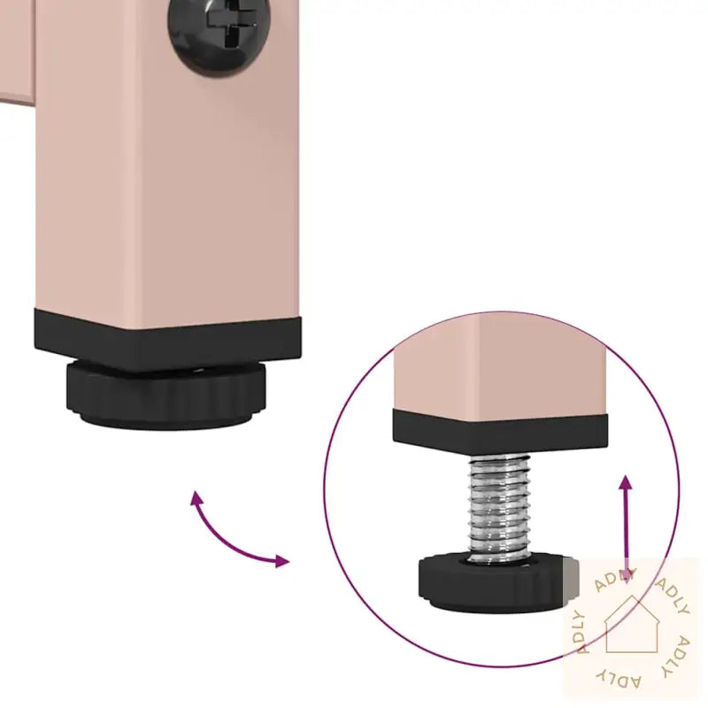 Tv-Skap Rosa 68X39X60,5 Cm Kaldvalset Stål