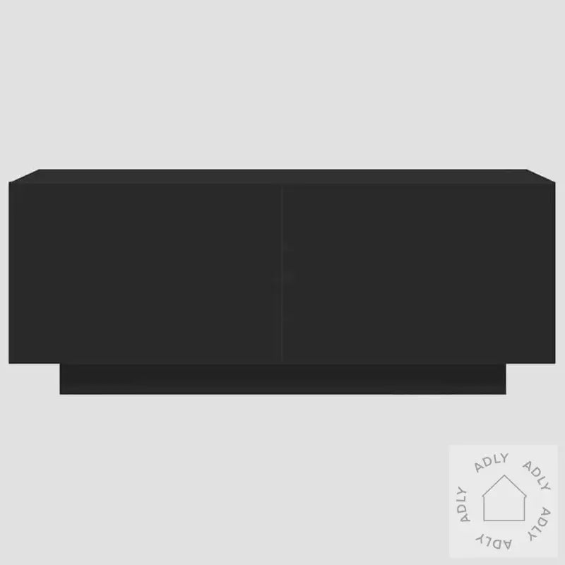 Tv-Benk Svart 100X35X40 Cm Konstruert Tre