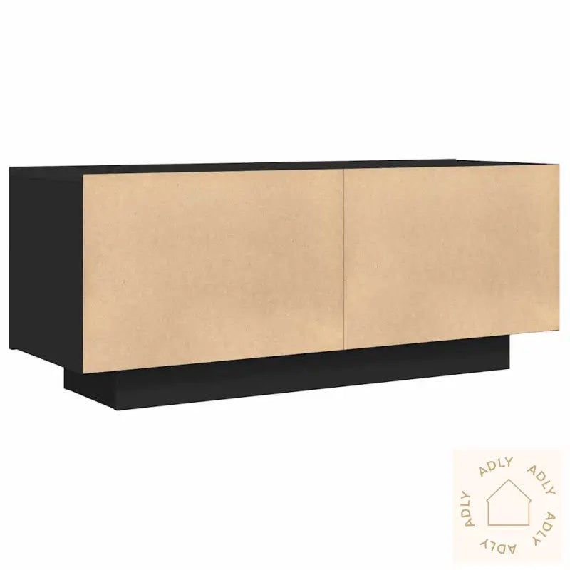 Tv-Benk Svart 100X35X40 Cm Konstruert Tre