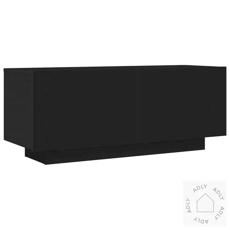 Tv-Benk Svart 100X35X40 Cm Konstruert Tre