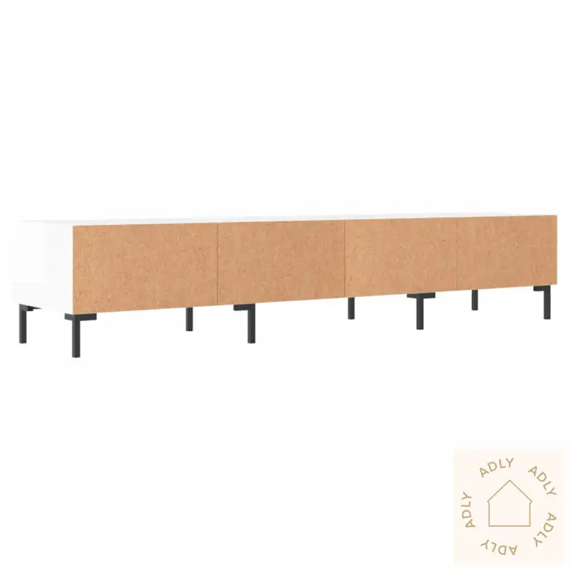 Tv-Benk Høyglans Hvit 150X36X30 Cm Konstruert Tre