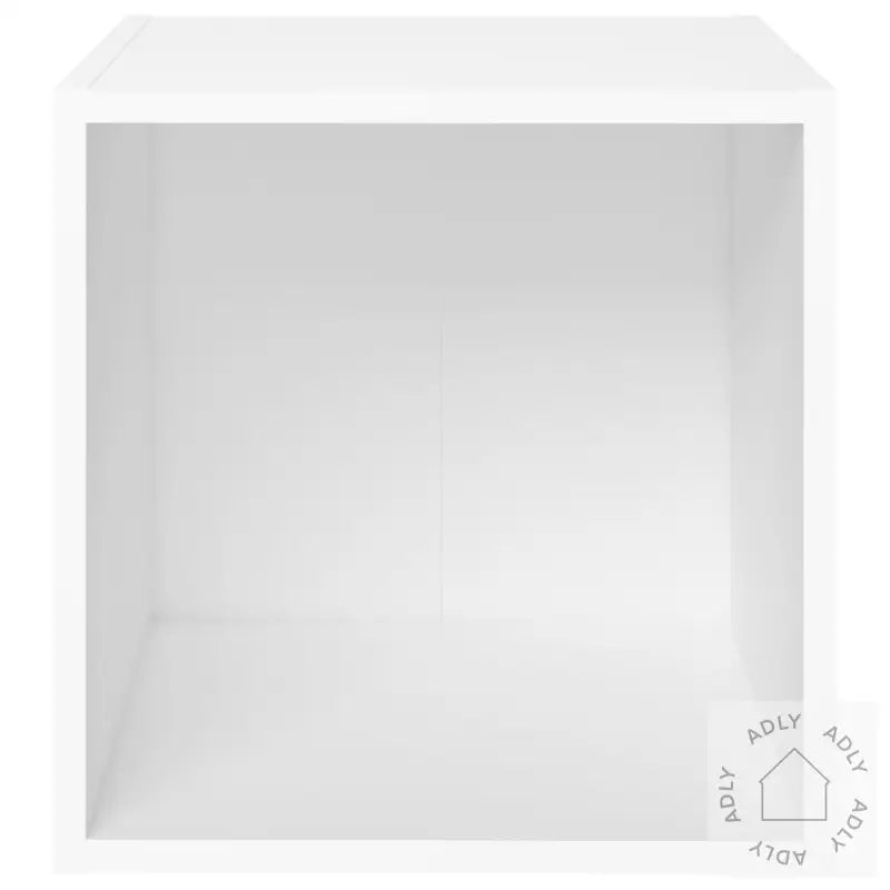 Tv-Benker 2 Stk Hvit 37X35X37 Cm Konstruert Tre