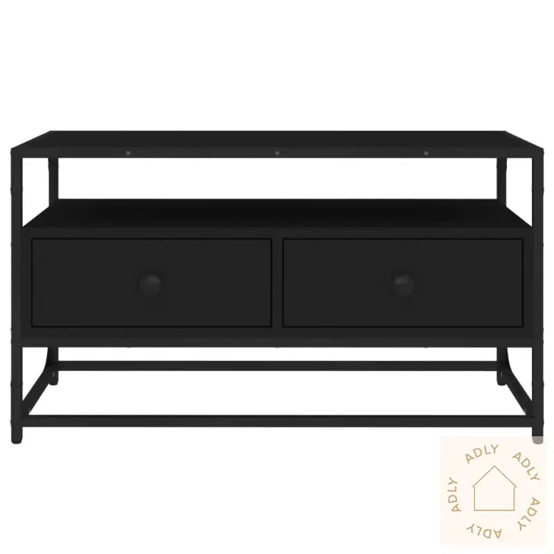 Tv-Benk Svart 80X35X45 Cm Konstruert Tre