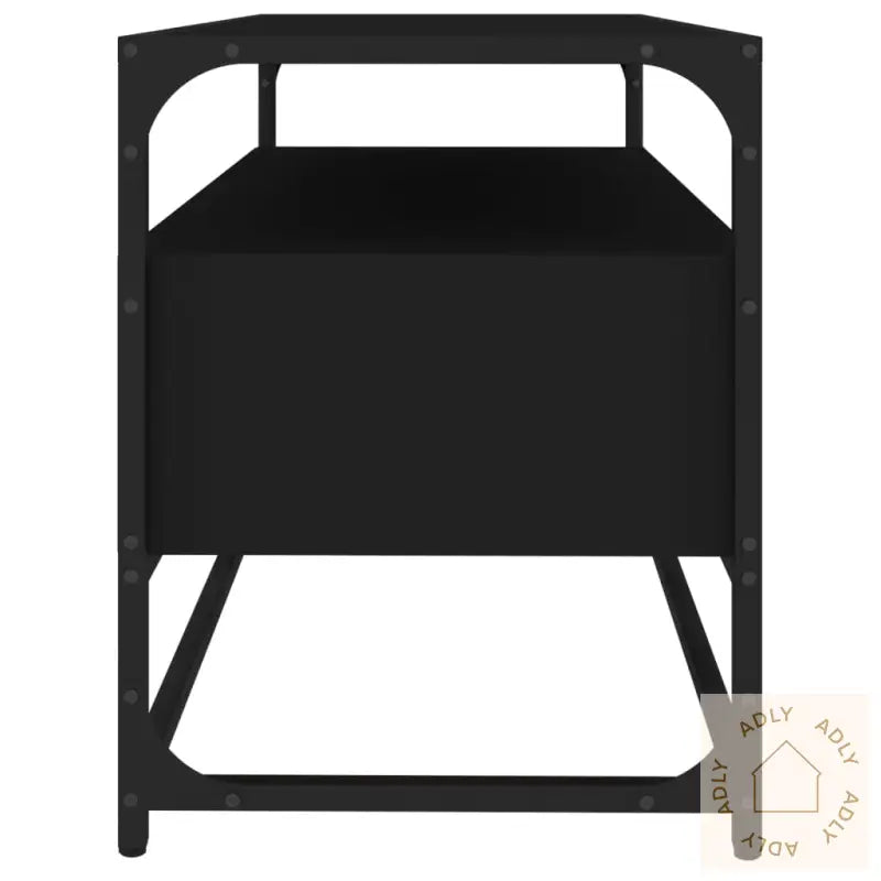 Tv-Benk Svart 80X35X45 Cm Konstruert Tre