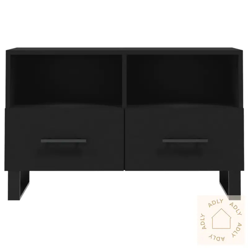 Tv-Benk Svart 80X36X50 Cm Konstruert Tre