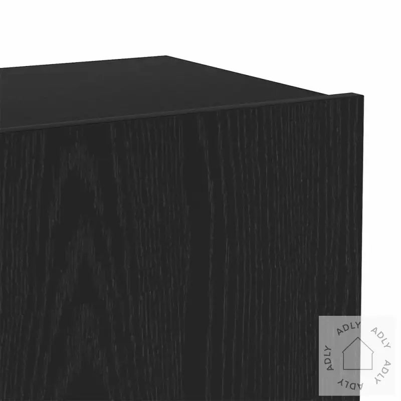 4-Delt Tv-Skapsett, Veggmontert I Svart Eik, Laget Av Konstruert Tre