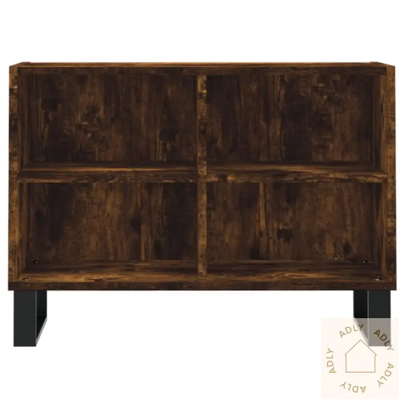 Tv-Benk Røkt Eik 69,5X30X50 Cm Konstruert Tre