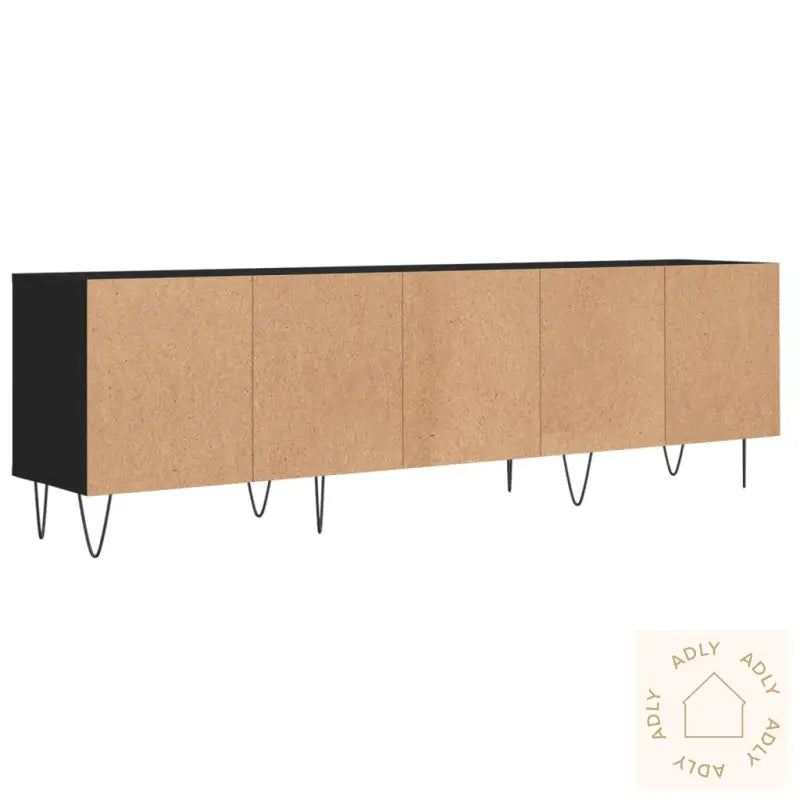 Tv-Benk Svart 150X30X44,5 Cm Konstruert Tre