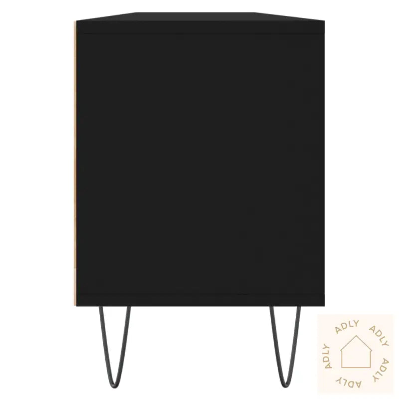 Tv-Benk Svart 150X30X44,5 Cm Konstruert Tre