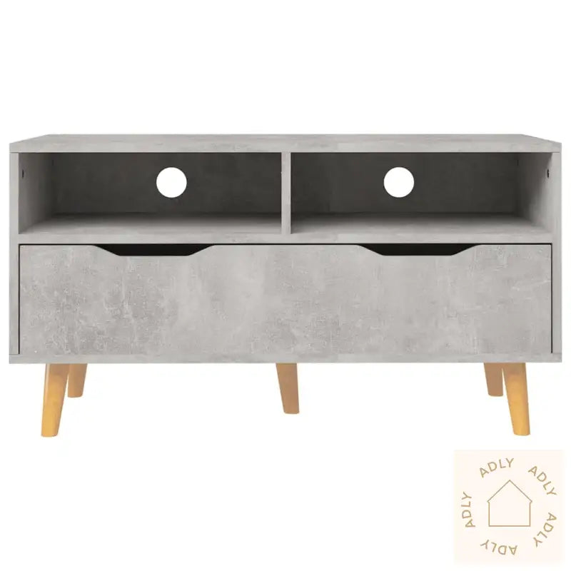 Tv-Benk Betonggrå 90X40X48,5 Cm Konstruert Tre