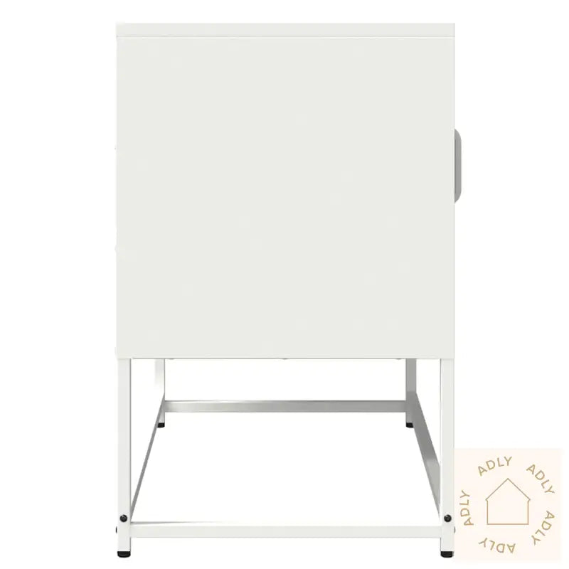 Tv-Skap Hvit 68X39X60,5 Cm Kaldvalset Stål