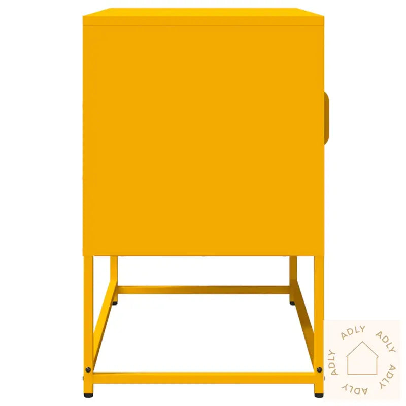 Tv-Skap Sennep Gul 68X39X60,5 Cm Kaldvalset Stål
