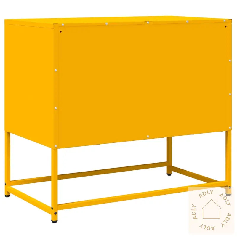 Tv-Skap Sennep Gul 68X39X60,5 Cm Kaldvalset Stål