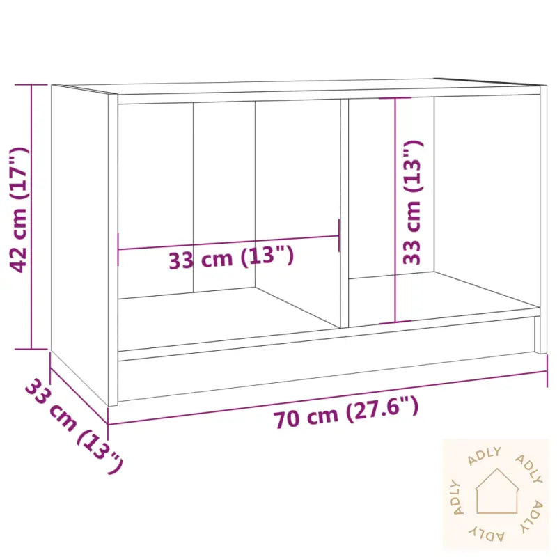 Tv-Benk 70X33X42 Cm Heltre Furu