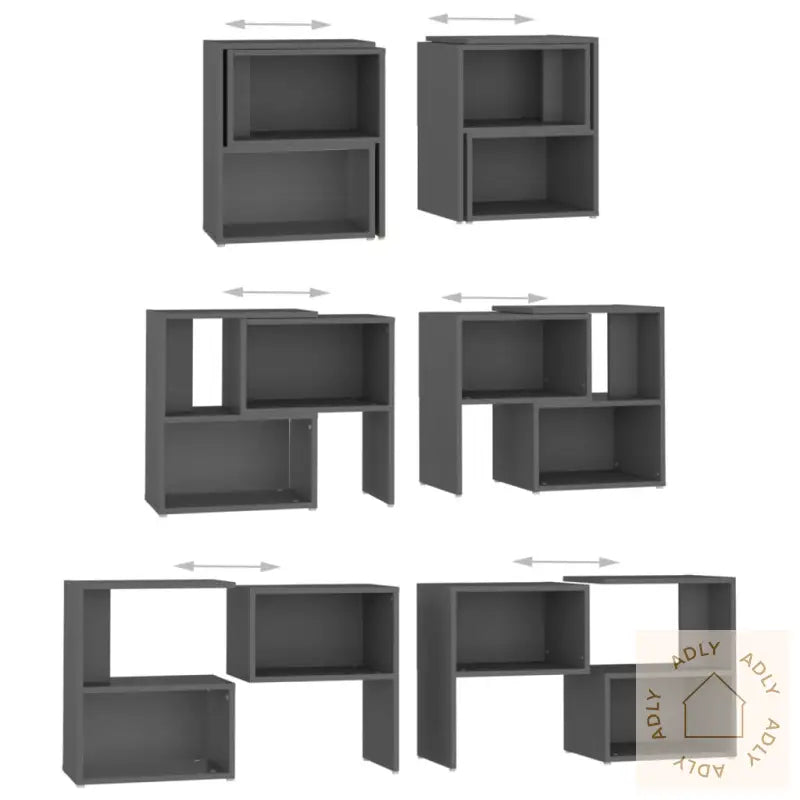 Tv-Benk Grå 104X30X52 Cm Konstruert Tre