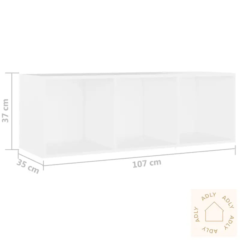 Tv-Benker 2 Stk Hvit 107X35X37 Cm Konstruert Tre