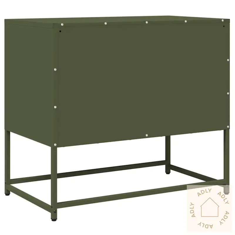 Tv-Skap Olivengrønn 68X39X60,5 Cm Kaldvalset Stål