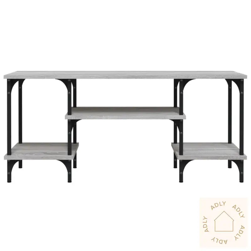 Tv-Benk Grå Sonoma 102X35X45,5 Cm Konstruert Tre