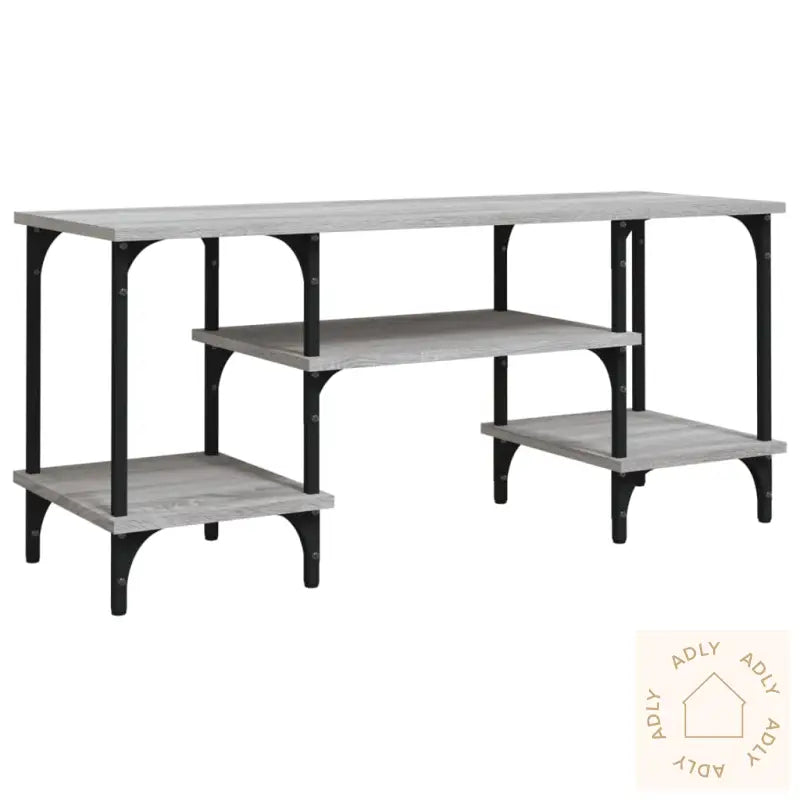 Tv-Benk Grå Sonoma 102X35X45,5 Cm Konstruert Tre