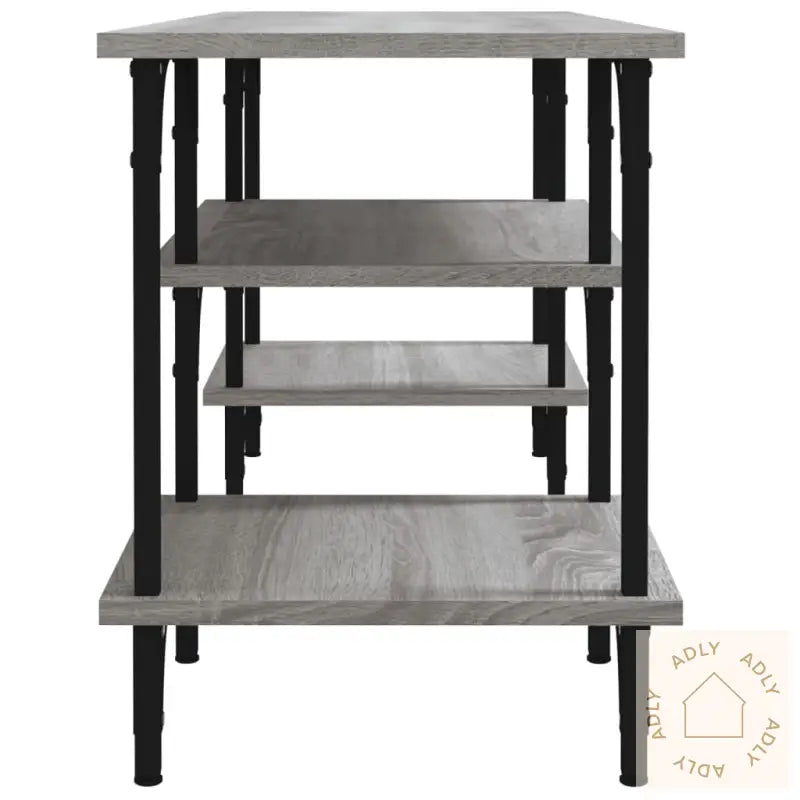 Tv-Benk Grå Sonoma 102X35X45,5 Cm Konstruert Tre