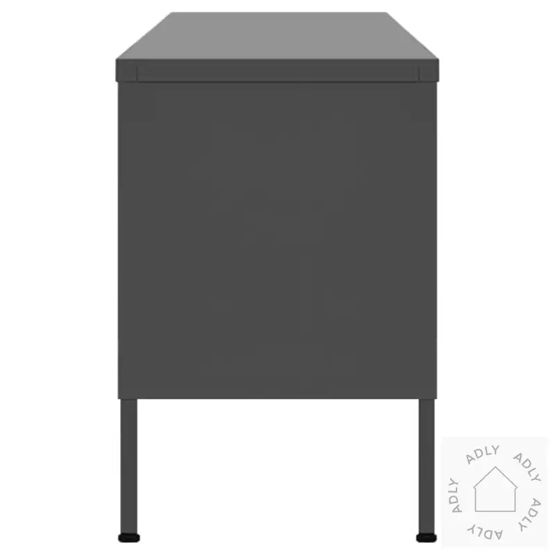 Tv-Benk Antrasitt 105X35X50 Cm Stål