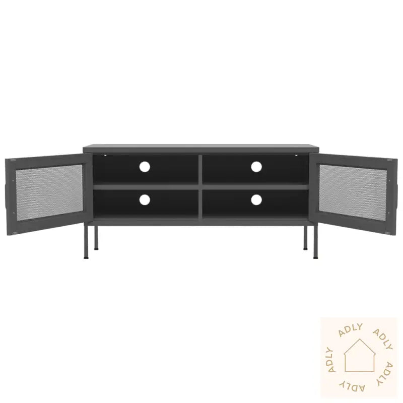 Tv-Benk Antrasitt 105X35X50 Cm Stål