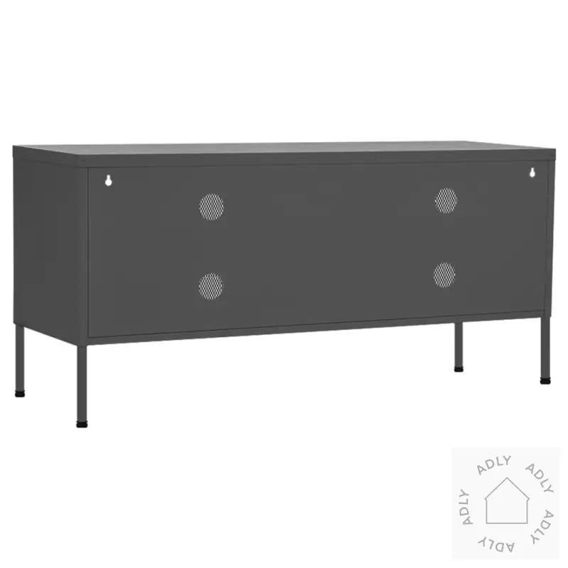 Tv-Benk Antrasitt 105X35X50 Cm Stål