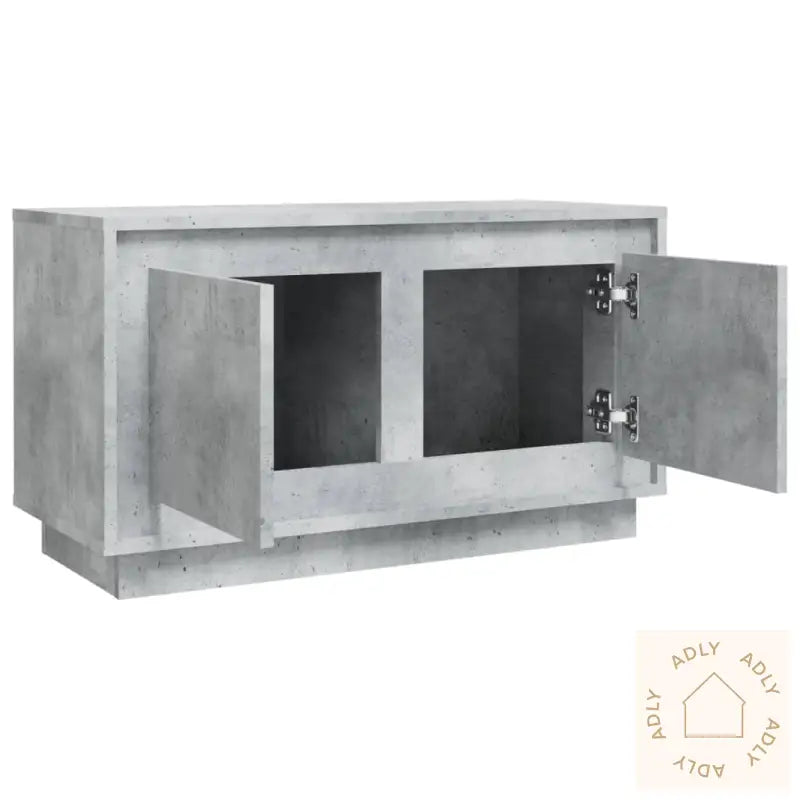 Tv-Benk Betonggrå 80X35X45 Cm Konstruert Tre