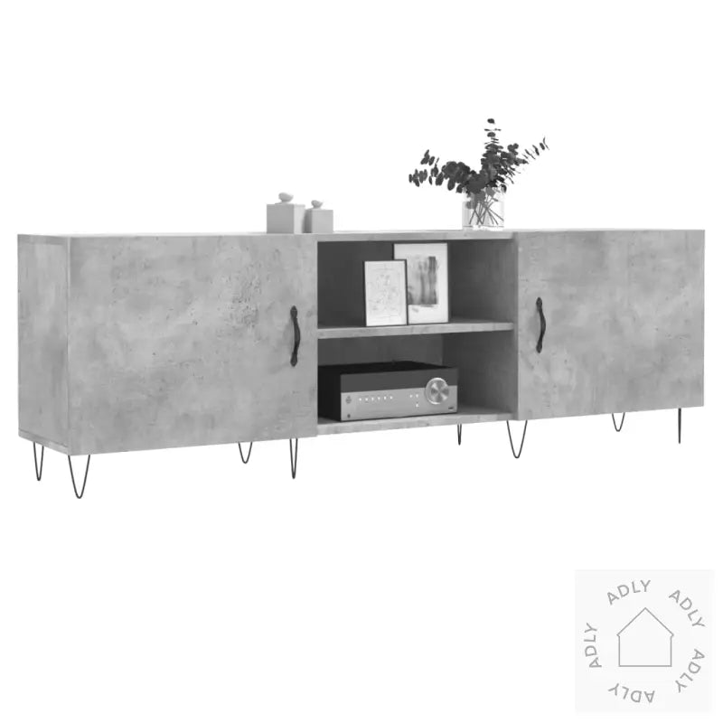 Tv-Benk Betonggrå 150X30X50 Cm Konstruert Tre