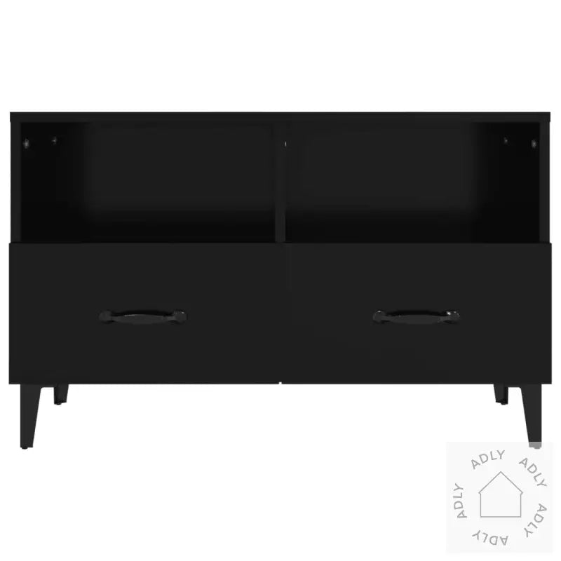Tv-Benk Svart 80X36X50 Cm Konstruert Tre