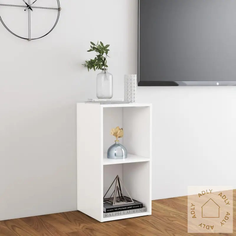 Tv-Benk Hvit 72X35X36,5 Cm Konstruert Tre