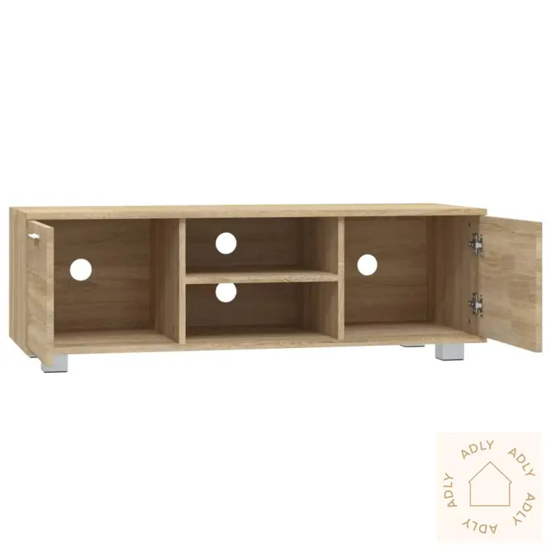 Tv-Benk Sonoma Eik 120X40,5X35 Cm Konstruert Tre