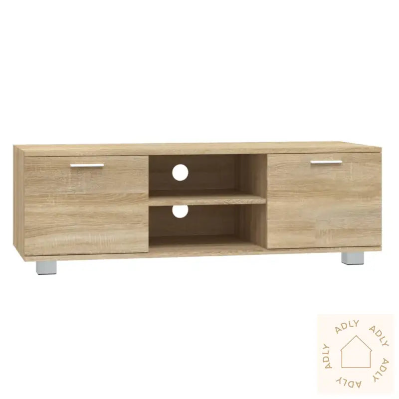 Tv-Benk Sonoma Eik 120X40,5X35 Cm Konstruert Tre