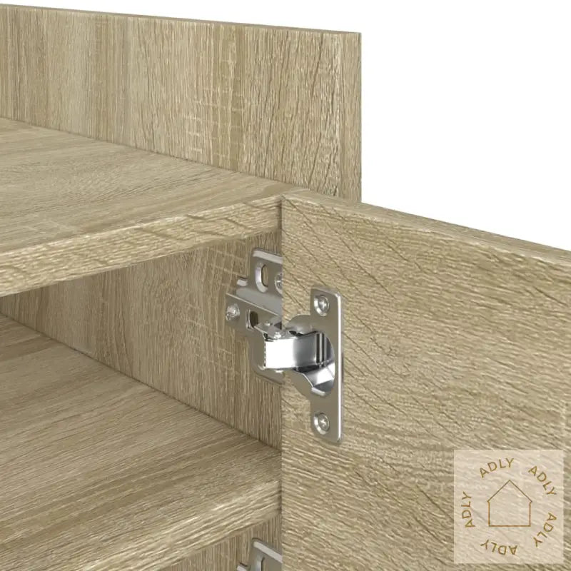 Tv-Benk Sonoma Eik 80X35X40 Cm Konstruert Tre