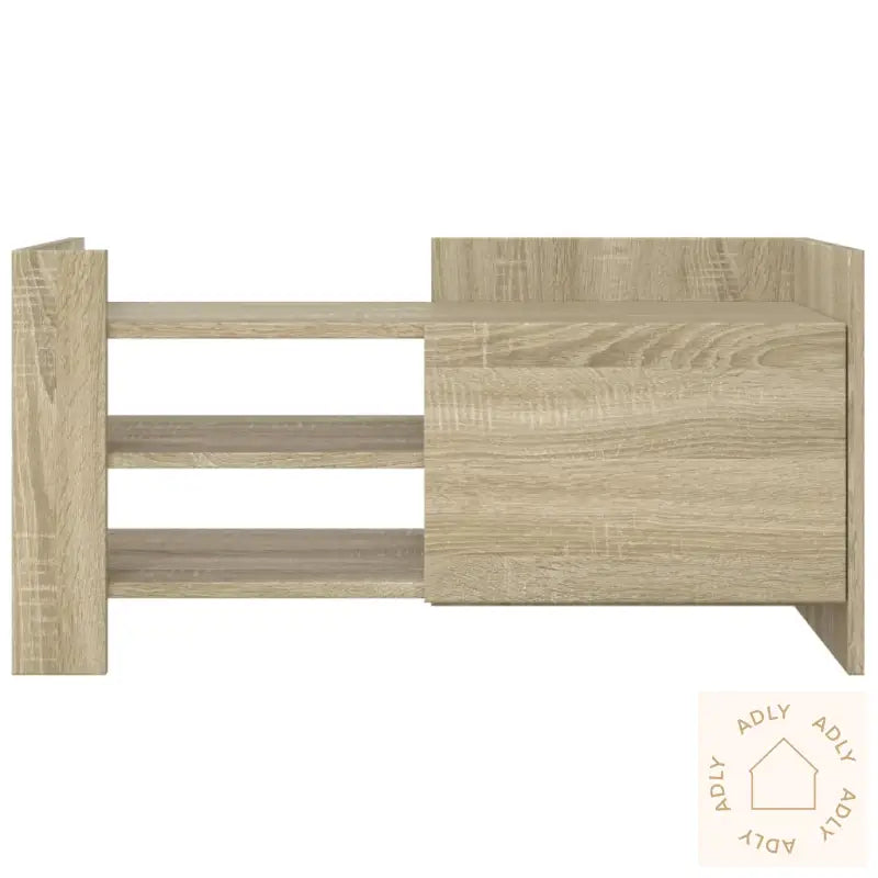 Tv-Benk Sonoma Eik 80X35X40 Cm Konstruert Tre