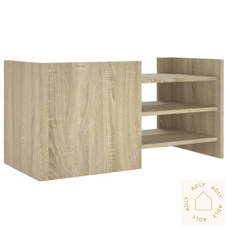 Tv-Benk Sonoma Eik 80X35X40 Cm Konstruert Tre