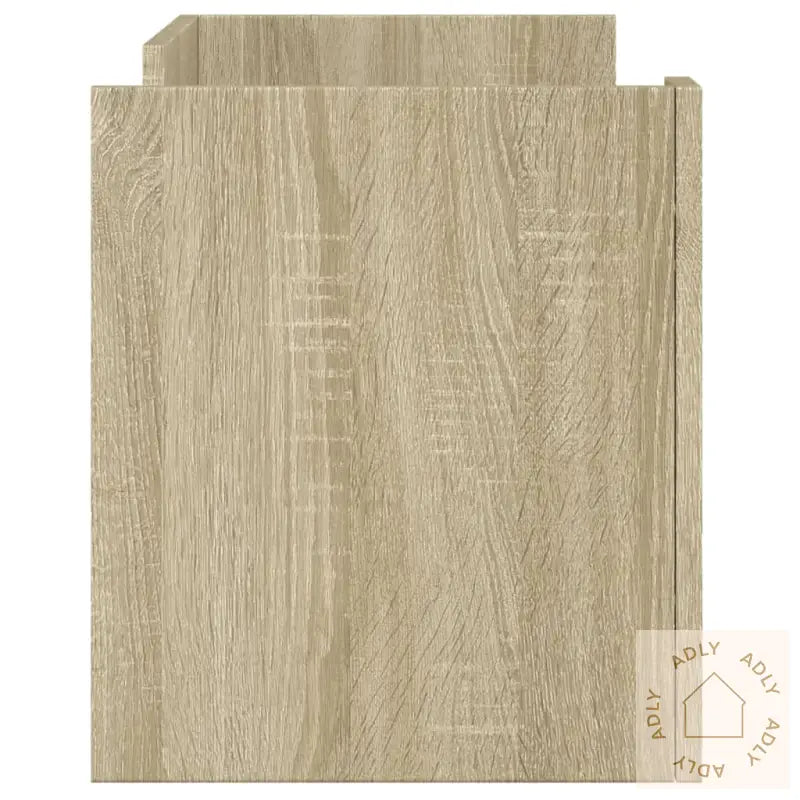 Tv-Benk Sonoma Eik 80X35X40 Cm Konstruert Tre