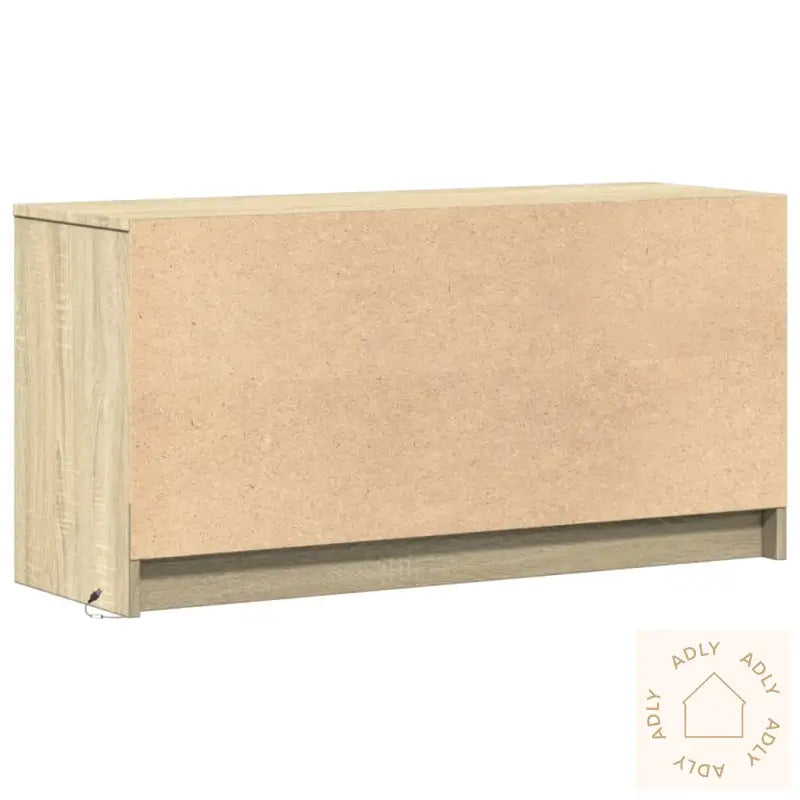 Tv-Benk Med Led Sonoma Eik 100X34X50 Cm Konstruert Tre