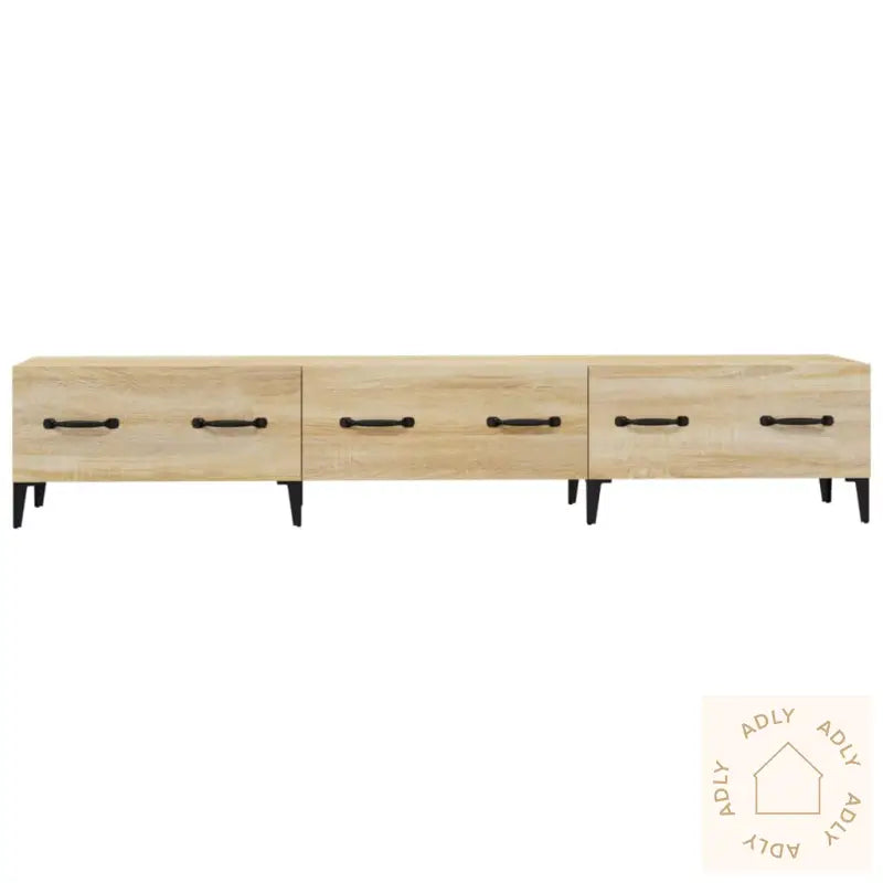 Tv-Benk Sonoma Eik 150X34,5X30 Cm Konstruert Tre