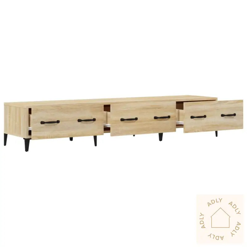 Tv-Benk Sonoma Eik 150X34,5X30 Cm Konstruert Tre