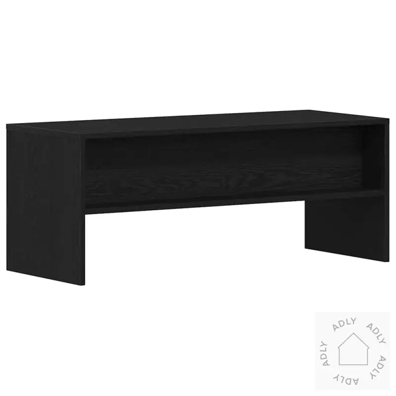 Tv-Benk Svart Eik 100X40X40 Cm Konstruert Tre