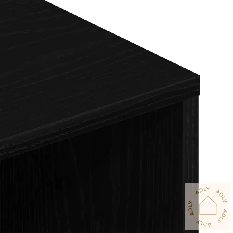 Tv-Benk Svart Eik 100X40X40 Cm Konstruert Tre