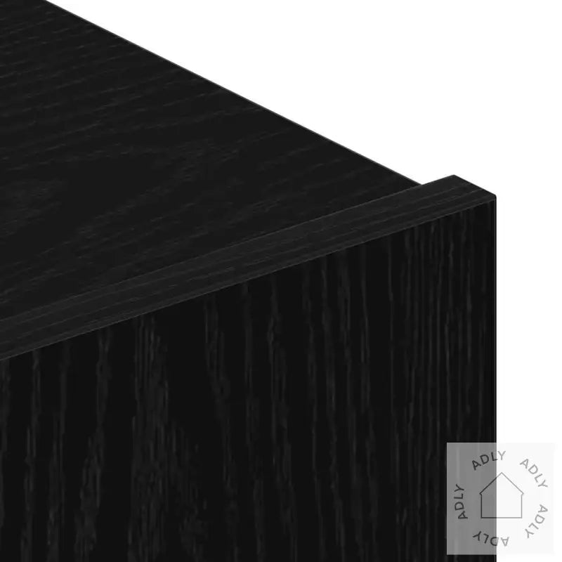 7-Delt Tv Skapsett - Veggmontert, Svart Eik, Konstruert Tre