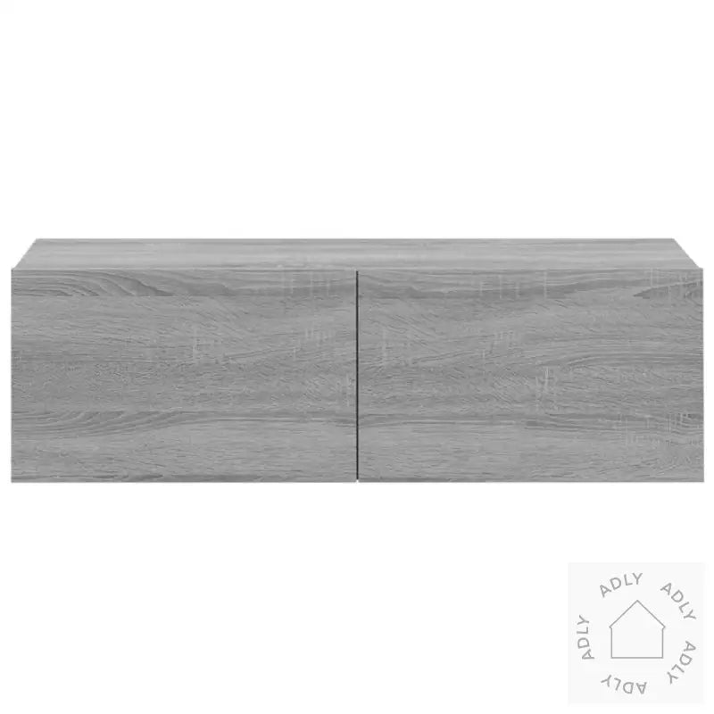 Vegghengte Tv-Benker 4 Stk Grå Sonoma 100X30X30 Cm