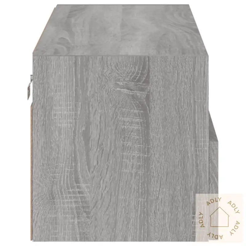 Vegghengt Tv-Benk Grå Sonoma 80X30X30 Cm Konstruert Tre