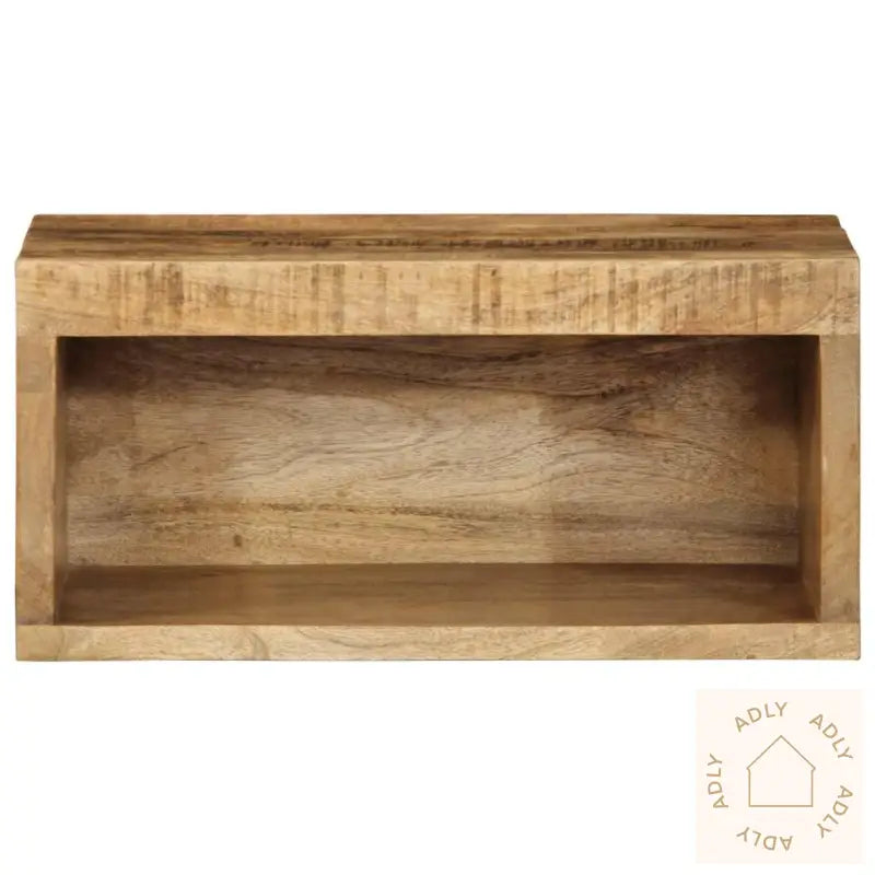 Veggmontert Tv-Benk 40X30X19 Cm Grovt Heltre Mangotre