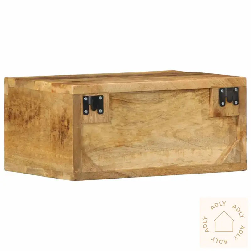 Veggmontert Tv-Benk 40X30X19 Cm Grovt Heltre Mangotre