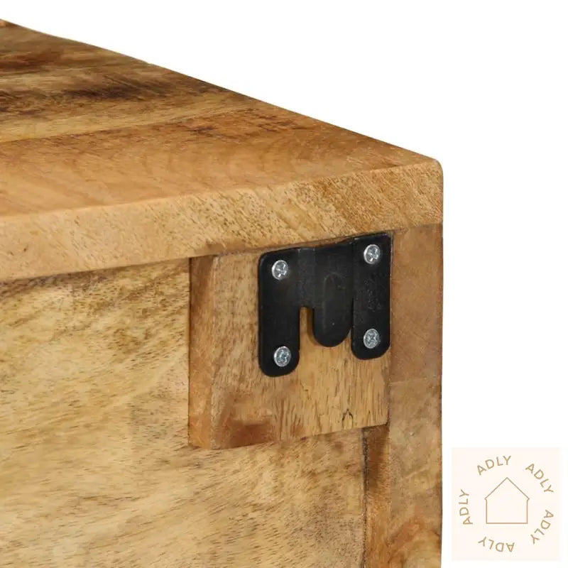 Veggmontert Tv-Benk 40X30X19 Cm Grovt Heltre Mangotre