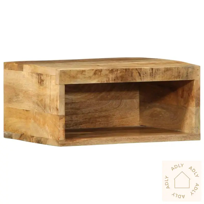 Veggmontert Tv-Benk 40X30X19 Cm Grovt Heltre Mangotre